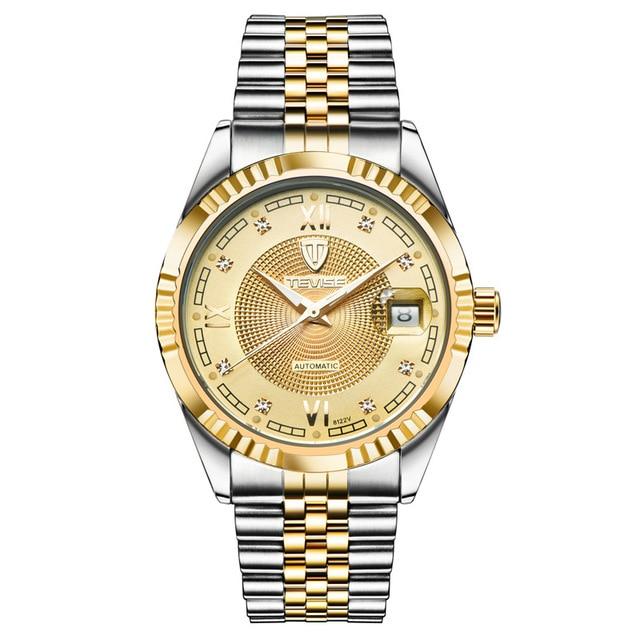 TEVISE Luxury Automatic Mechanical Watch – Tourbillon Design