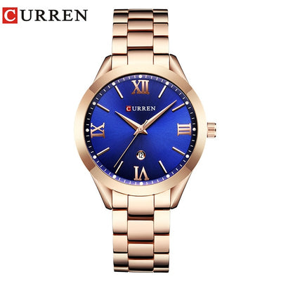 CURREN Gold Women’s Watch – Luxury Stainless Steel Bracelet Watch