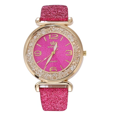 Women’s Luxury Crystal Rhinestone Watch – Elegant Quartz Timepiece