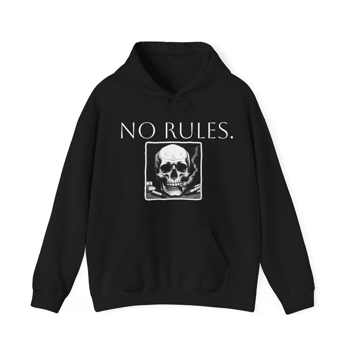 Skull Hoodie, Gothic Sweatshirt, Halloween Hooded Jumper, Skeleton Pullover, Spooky Winter Sweater, Dark All Over Print Top