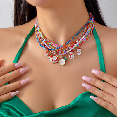 Santa Bell Necklace Set – Ench4nted Christmas Jewelry