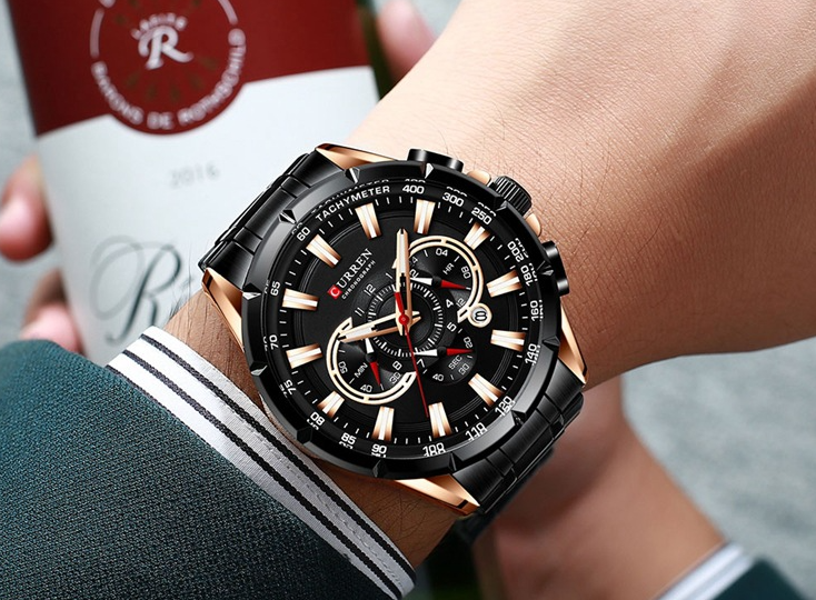 CURREN 8363 Men’s Analog Watch – Casual Stainless Steel Wristwatch  SEO Description: