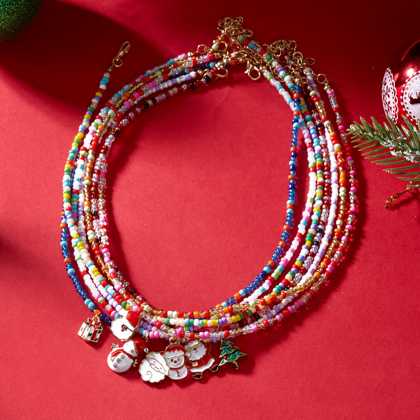 Santa Bell Necklace Set – Ench4nted Christmas Jewelry