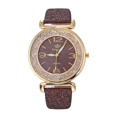 Women’s Luxury Crystal Rhinestone Watch – Elegant Quartz Timepiece