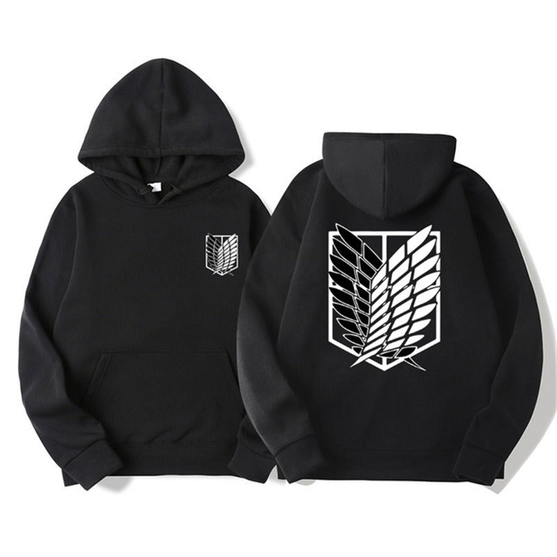 Mikasa-Inspired Trend Hoodie – Ench4nted Anime Streetwear