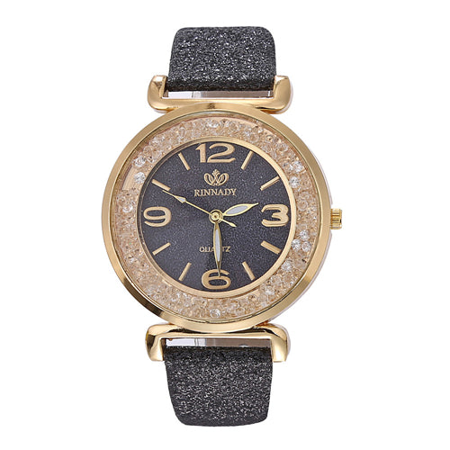 Women’s Luxury Crystal Rhinestone Watch – Elegant Quartz Timepiece
