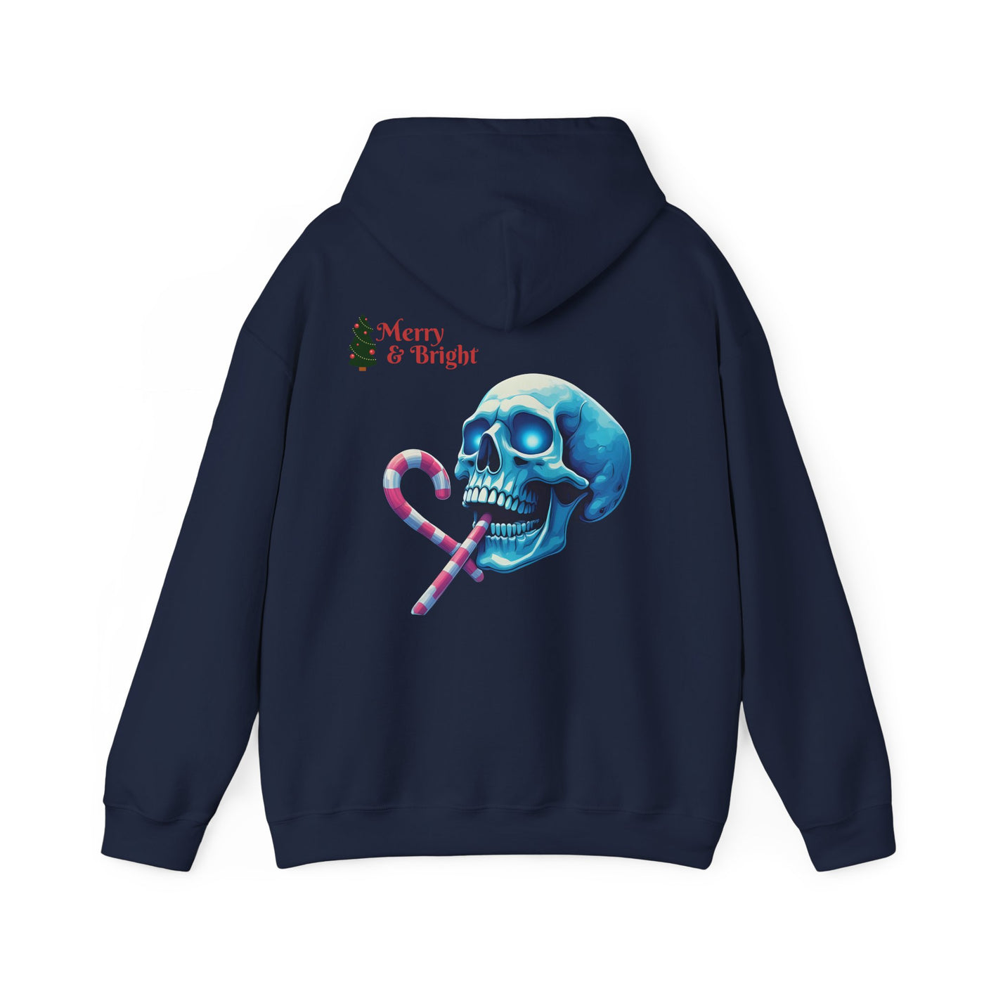 Frost Mode Skull Sweatshirt, Unisex Holiday Hoodie, Christmas Sweatshirt, Skull Christmas Gift, Winter Apparel, Festive Casual Wear
