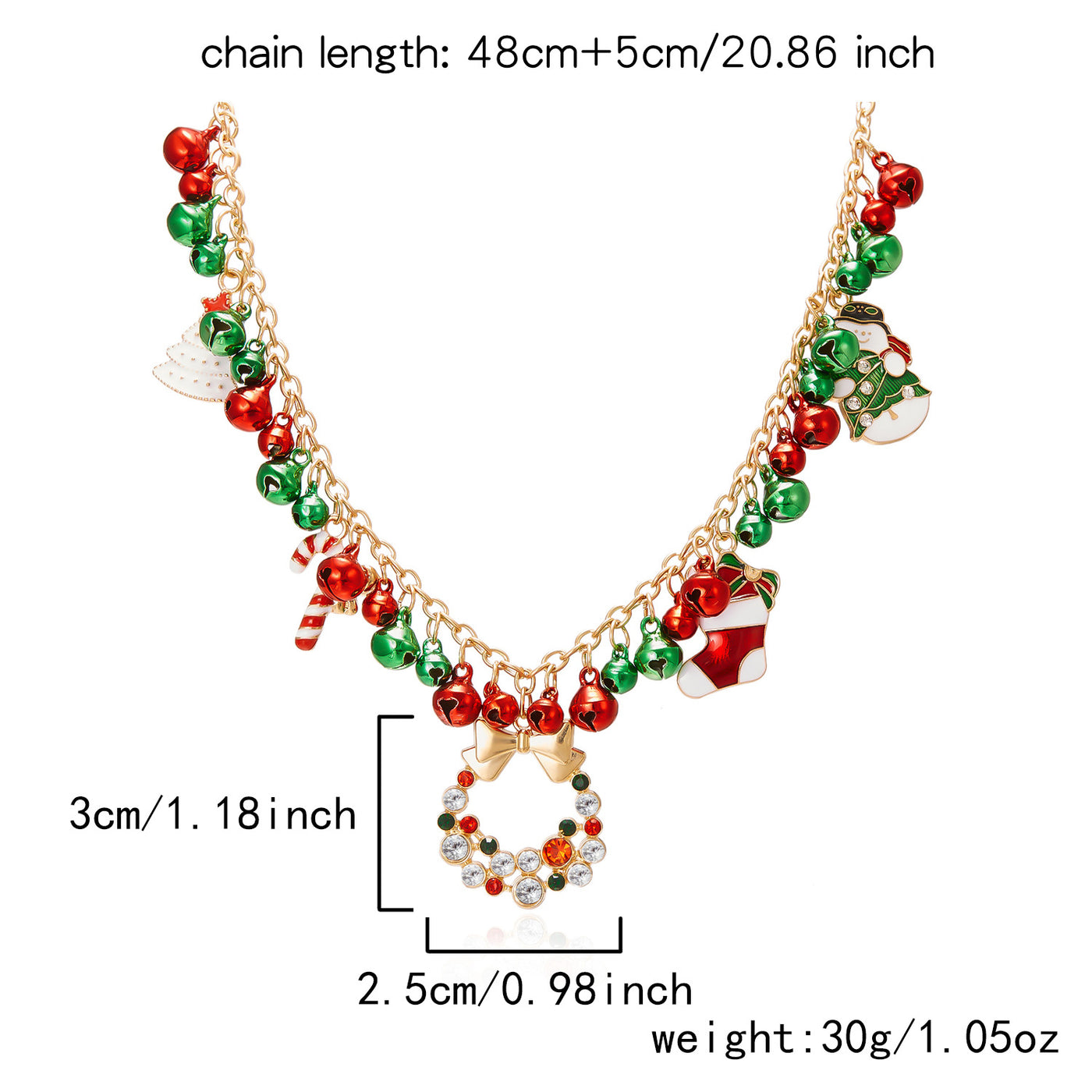 Women’s Christmas Necklace – Ench4nted Holiday Pendant