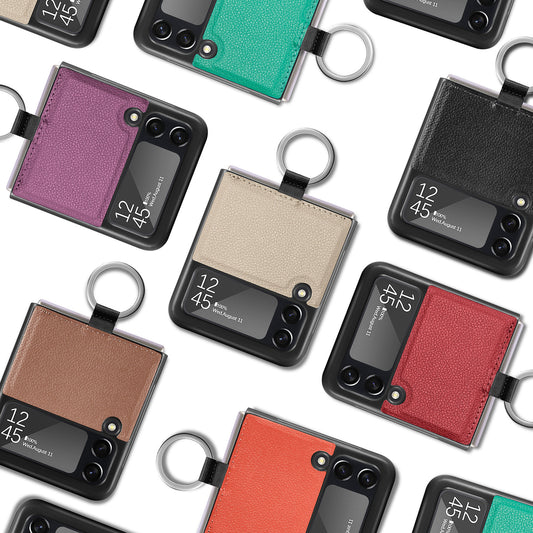 Samsung Z Flip3 Protective Case with Ring Grip – Shockproof, Foldable Cover