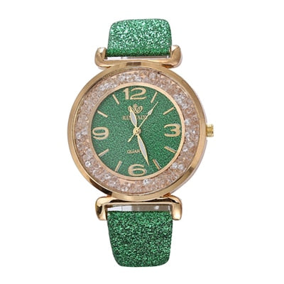 Women’s Luxury Crystal Rhinestone Watch – Elegant Quartz Timepiece