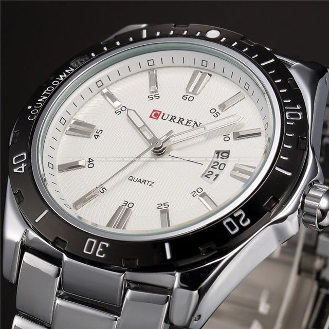 CURREN 2018 Sports Watch – Waterproof Steel Wristwatch for Men