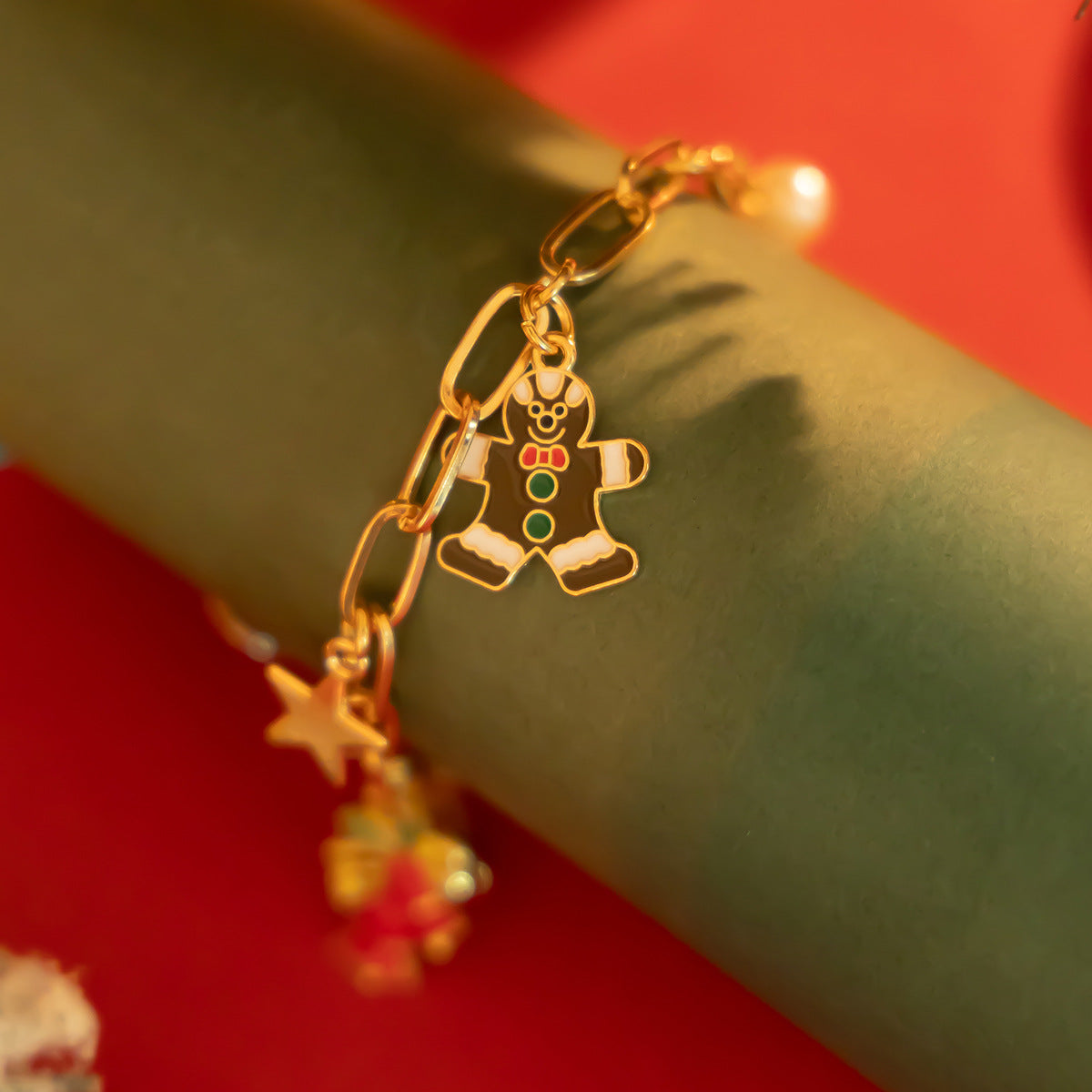 Christmas bells, Christmas tree pendants, necklaces, personalized holiday snowflakes, candies, accessories for women