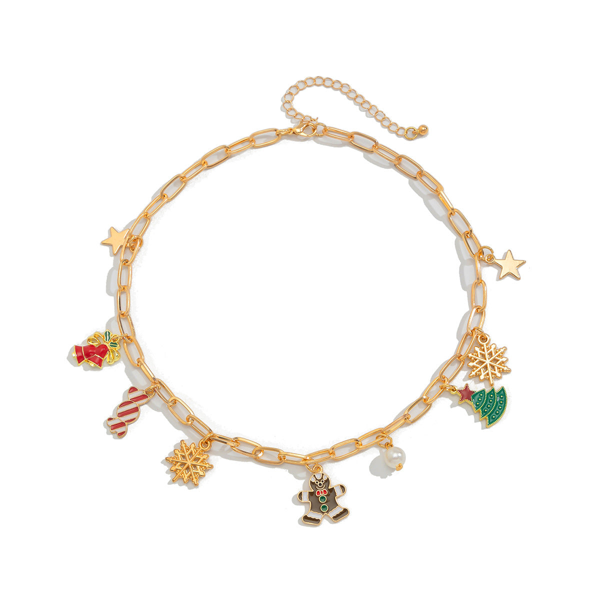 Christmas bells, Christmas tree pendants, necklaces, personalized holiday snowflakes, candies, accessories for women