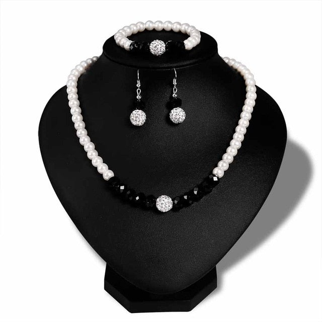 Simulated Pearl Jewelry Set – Ench4nted Party Accessories