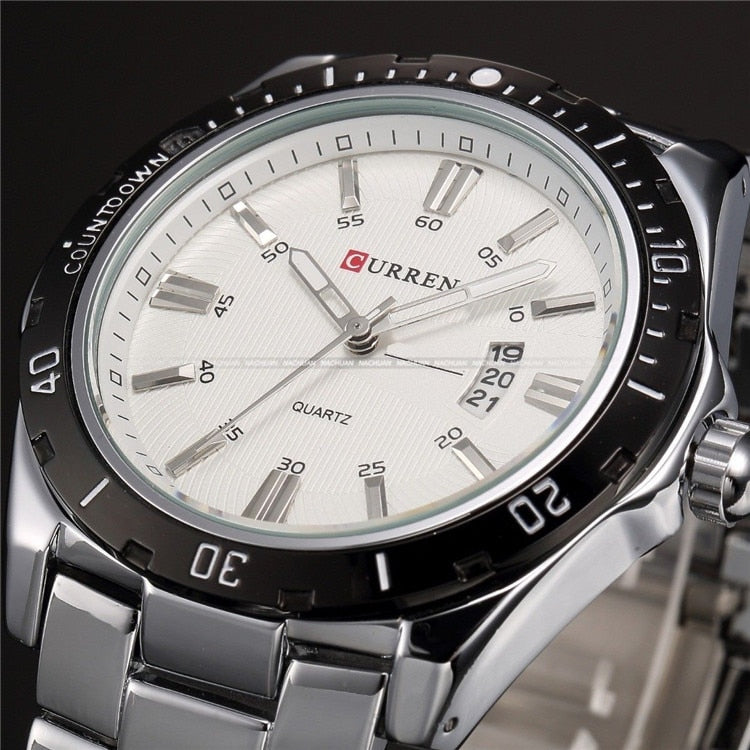 CURREN 2018 Sports Watch – Waterproof Steel Wristwatch for Men