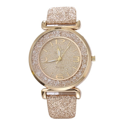 Women’s Luxury Crystal Rhinestone Watch – Elegant Quartz Timepiece
