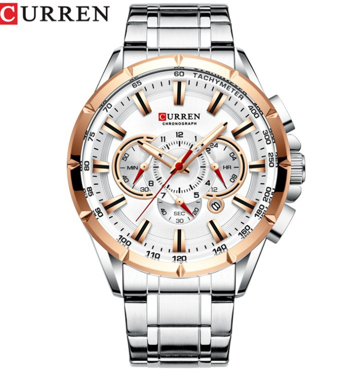CURREN 8363 Men’s Analog Watch – Casual Stainless Steel Wristwatch  SEO Description: