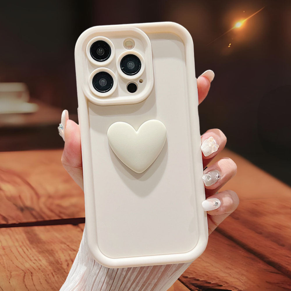 iPhone 16 / Pro Max 3D Love Heart Case – Cute Protective Cover
