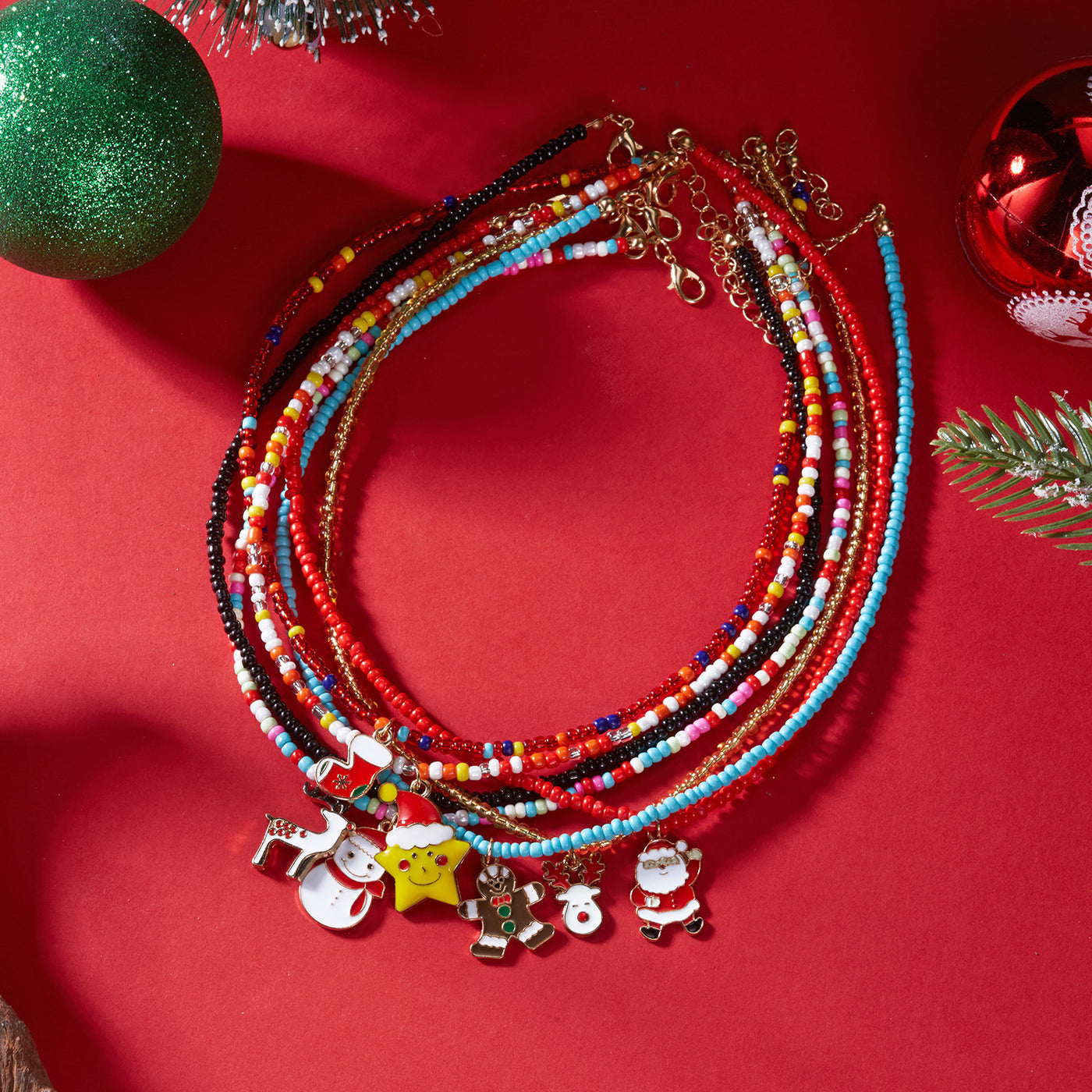 Santa Bell Necklace Set – Ench4nted Christmas Jewelry