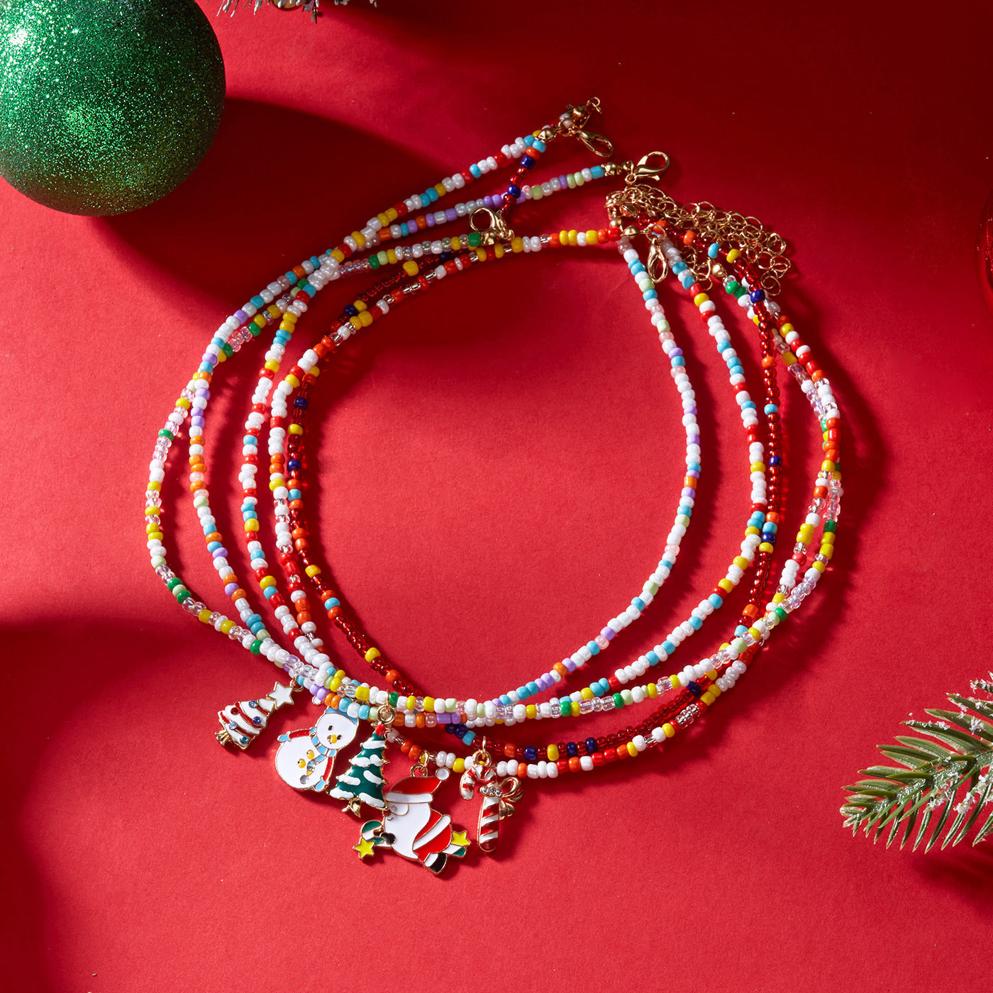 Santa Bell Necklace Set – Ench4nted Christmas Jewelry