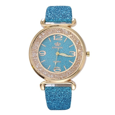 Women’s Luxury Crystal Rhinestone Watch – Elegant Quartz Timepiece