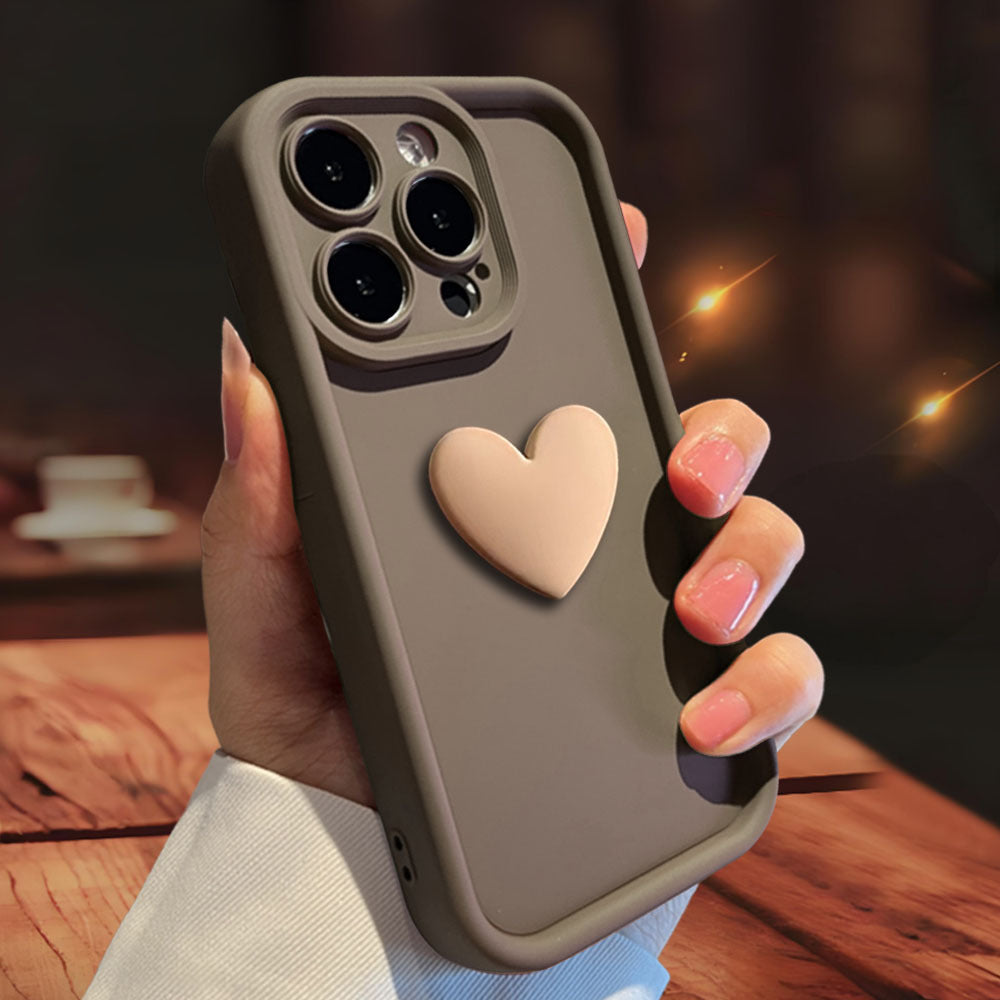 iPhone 16 / Pro Max 3D Love Heart Case – Cute Protective Cover