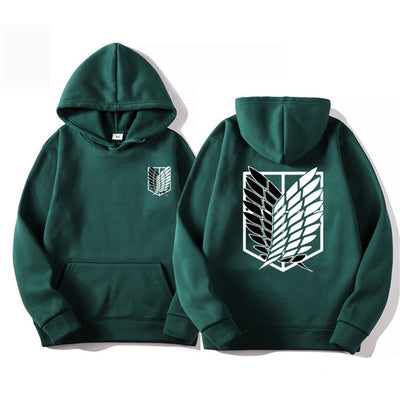 Mikasa-Inspired Trend Hoodie – Ench4nted Anime Streetwear