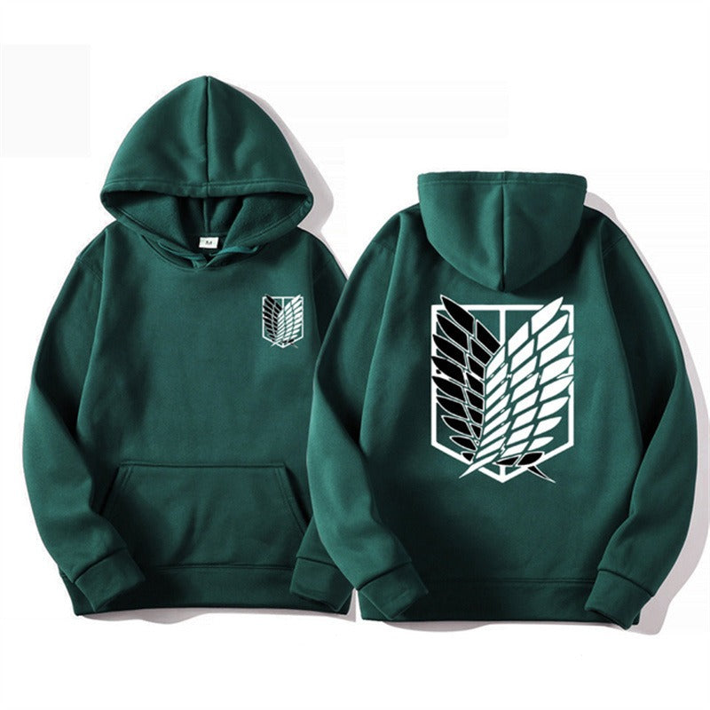 Mikasa-Inspired Trend Hoodie – Ench4nted Anime Streetwear