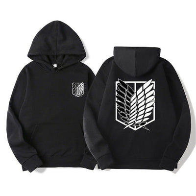 Mikasa-Inspired Trend Hoodie – Ench4nted Anime Streetwear