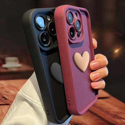 iPhone 16 / Pro Max 3D Love Heart Case – Cute Protective Cover