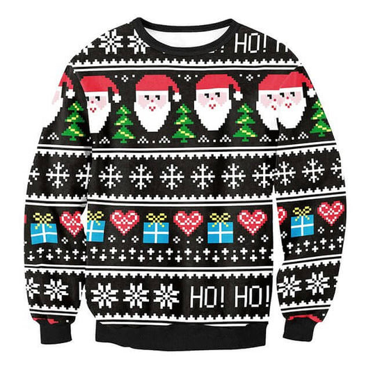 Ugly Christmas HipHop Sweatshirt  – Ench4nted Holiday Sweatshirt