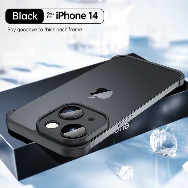 Luxury Shockproof Case with Lens Protector for iPhone 15/14/13/12 Pro Max